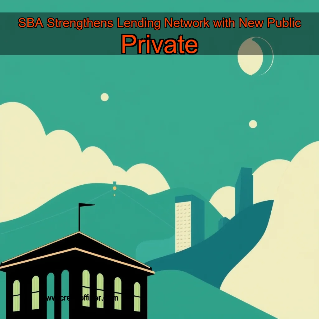 You are currently viewing SBA Strengthens Lending Network with New Public  Private