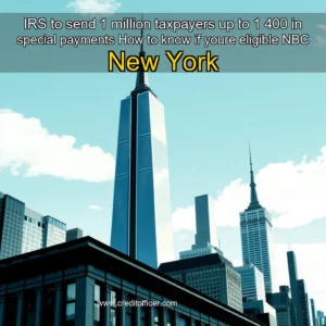 Read more about the article IRS to send 1 million taxpayers up to 1  400 in special payments  How to know if youre eligible  NBC New York