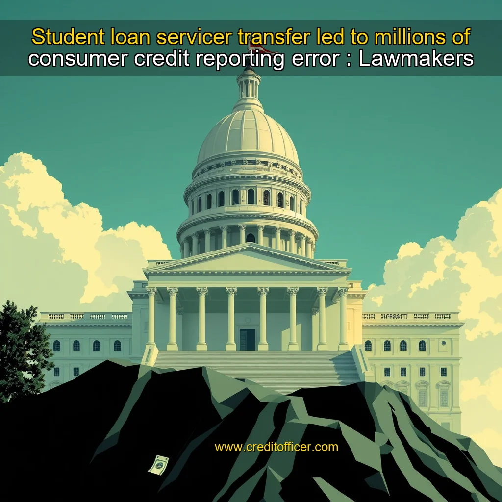 You are currently viewing Student loan servicer transfer led to millions of consumer credit reporting error : Lawmakers