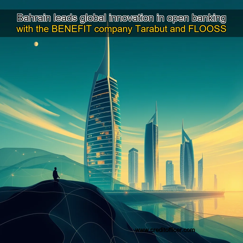 Artistic representation for Bahrain leads global innovation in open banking with the BENEFIT company Tarabut and FLOOSS