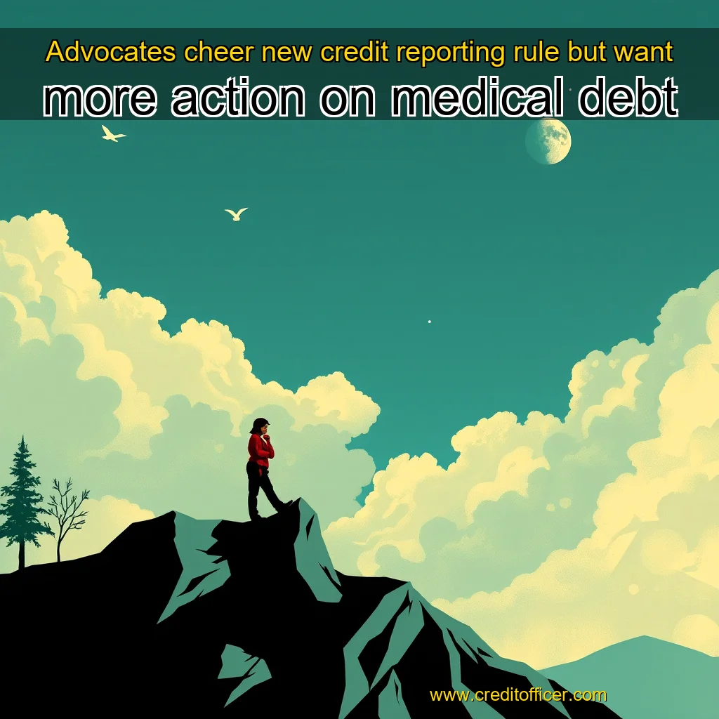 Artistic representation for Advocates cheer new credit reporting rule but want more action on medical debt