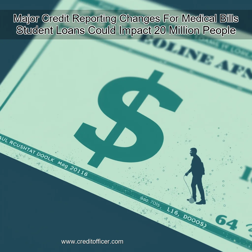 You are currently viewing Major Credit Reporting Changes For Medical Bills  Student Loans Could Impact 20 Million People