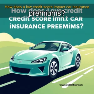 Read more about the article How does a low credit score impact car insurance premiums?