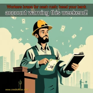Read more about the article Workers brace for cash rush: heed your bank account warning this weekend!