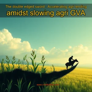 Read more about the article The double  edged sword : Accelerating agri  lending amidst slowing agri GVA