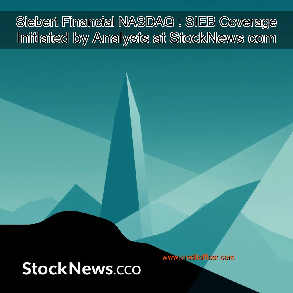 Artistic representation for Siebert Financial NASDAQ : SIEB Coverage Initiated by Analysts at StockNews com