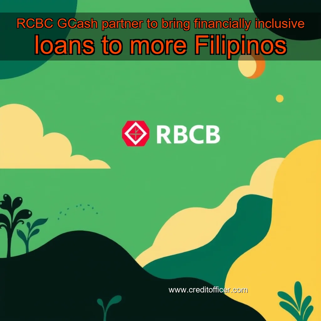Artistic representation for RCBC GCash partner to bring financially inclusive loans to more Filipinos