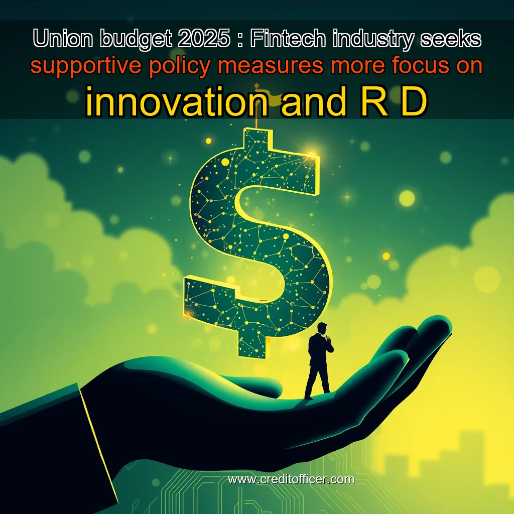 Artistic representation for Union budget 2025 : Fintech industry seeks supportive policy measures more focus on innovation and R D