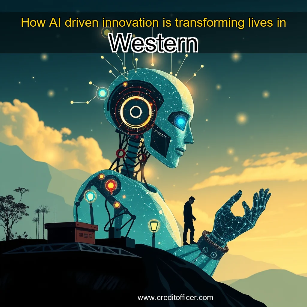 Artistic representation for How AI driven innovation is transforming lives in Western