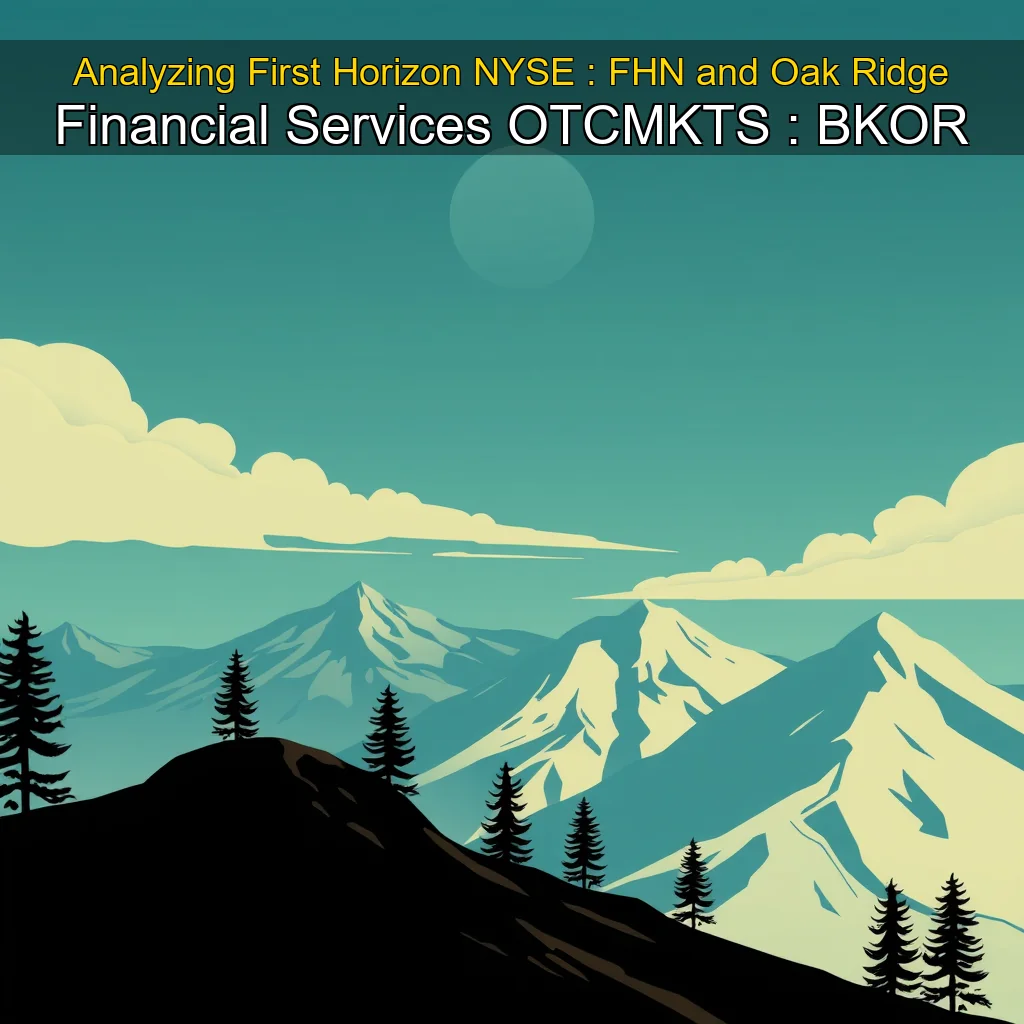 You are currently viewing Analyzing First Horizon  NYSE : FHN  and Oak Ridge Financial Services  OTCMKTS : BKOR