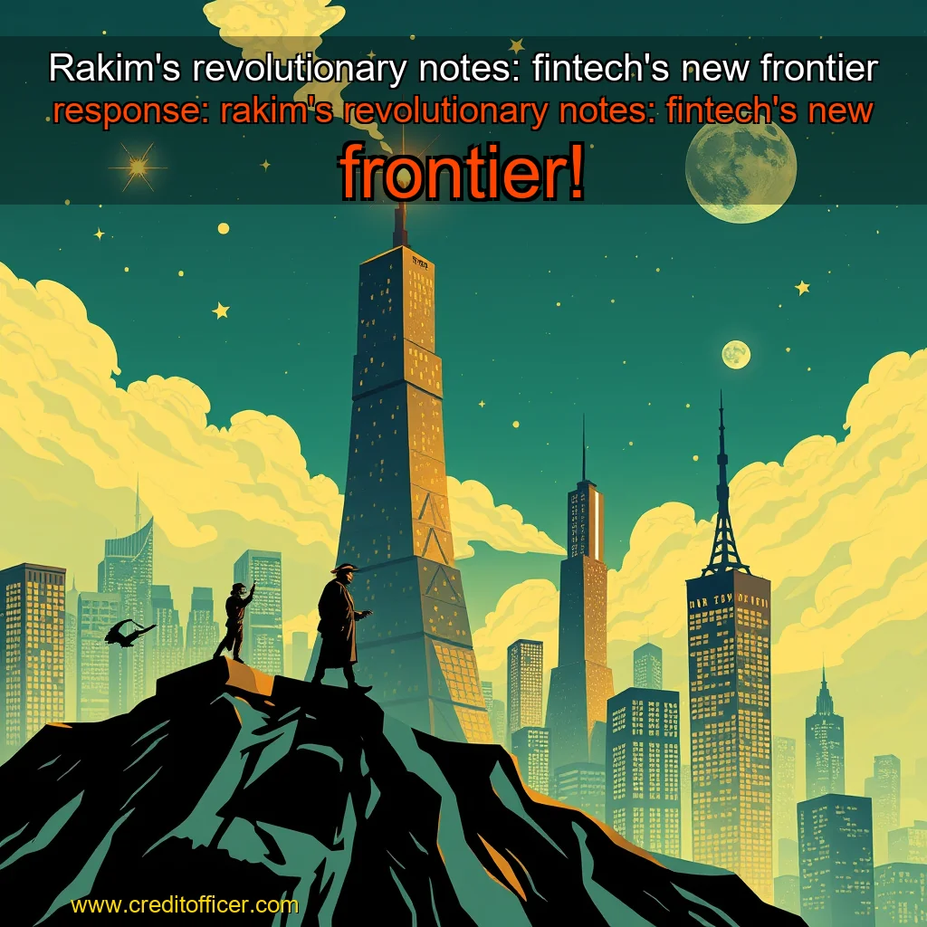 You are currently viewing Rakim’s revolutionary notes: fintech’s new frontier


 response: rakim’s revolutionary notes: fintech’s new frontier!