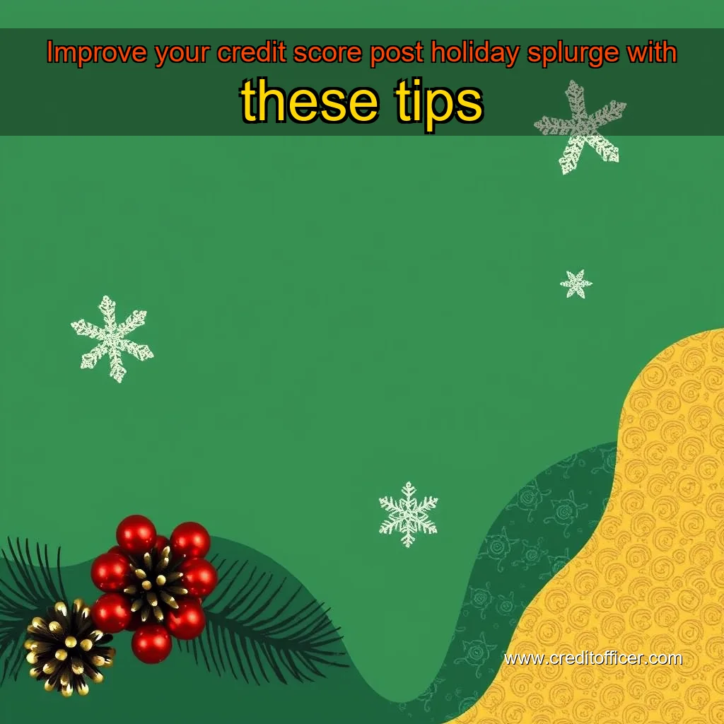 You are currently viewing Improve your credit score post holiday splurge with these tips