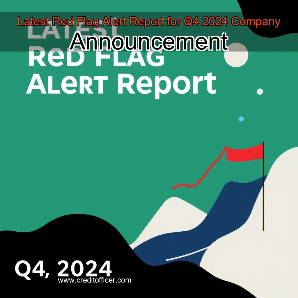 Artistic representation for Latest Red Flag Alert Report for Q4 2024 Company Announcement