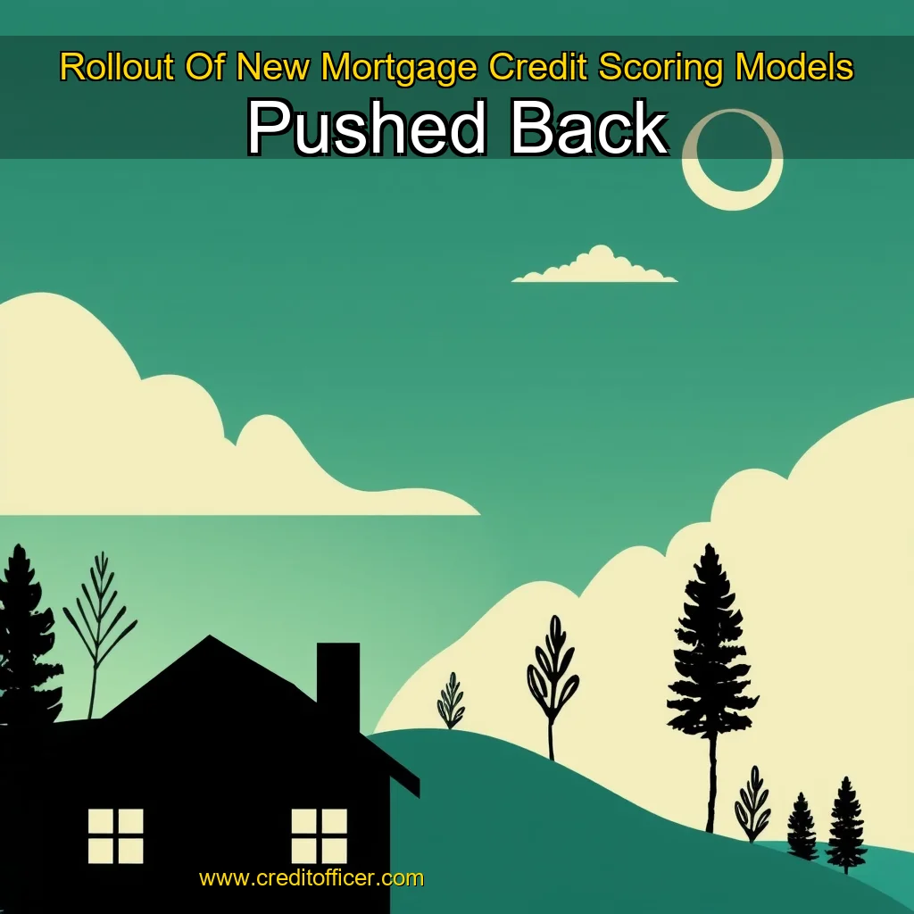 Artistic representation for Rollout Of New Mortgage Credit Scoring Models Pushed Back