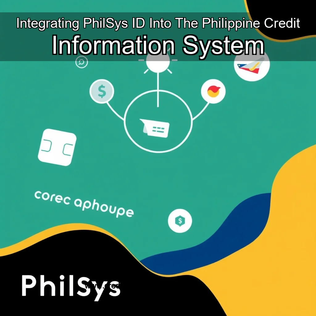 Artistic representation for Integrating PhilSys ID Into The Philippine Credit Information System