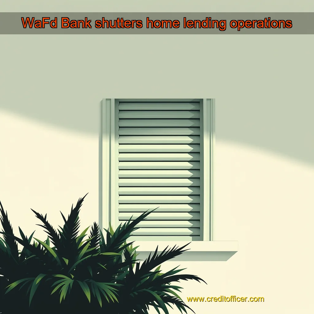 Read more about the article WaFd Bank shutters home lending operations