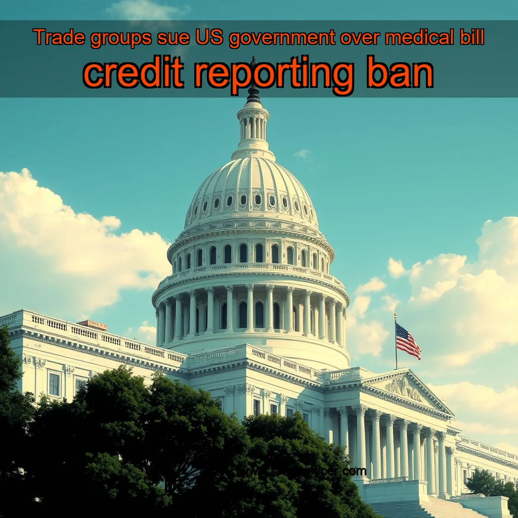 Artistic representation for Trade groups sue US government over medical bill credit reporting ban
