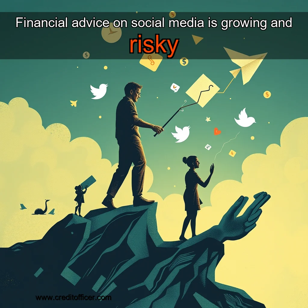 Artistic representation for Financial advice on social media is growing and risky