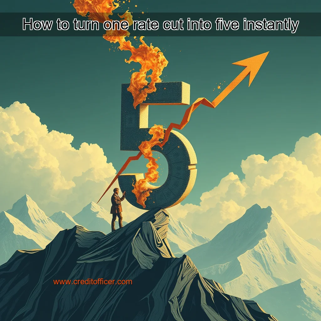 You are currently viewing How to turn one rate cut into five instantly