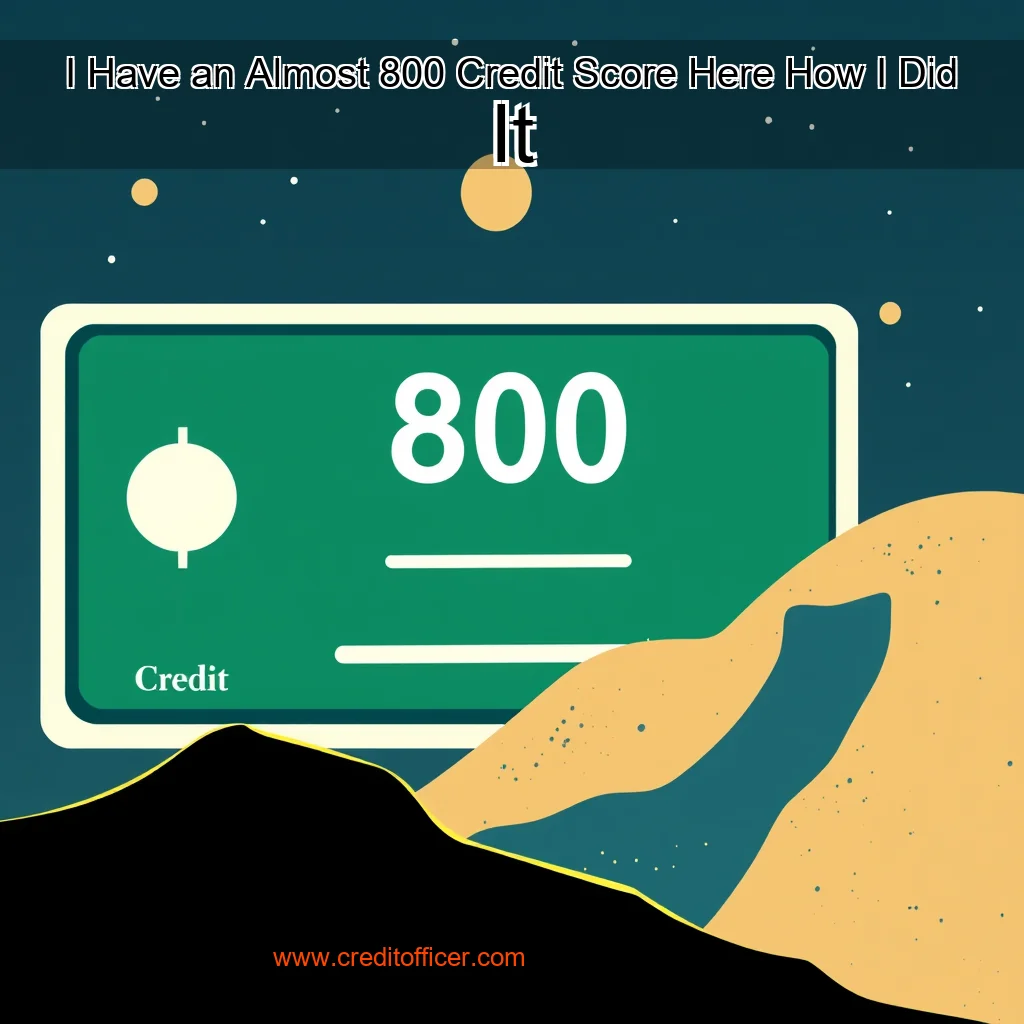 Read more about the article I Have an Almost 800 Credit Score  Here How I Did It