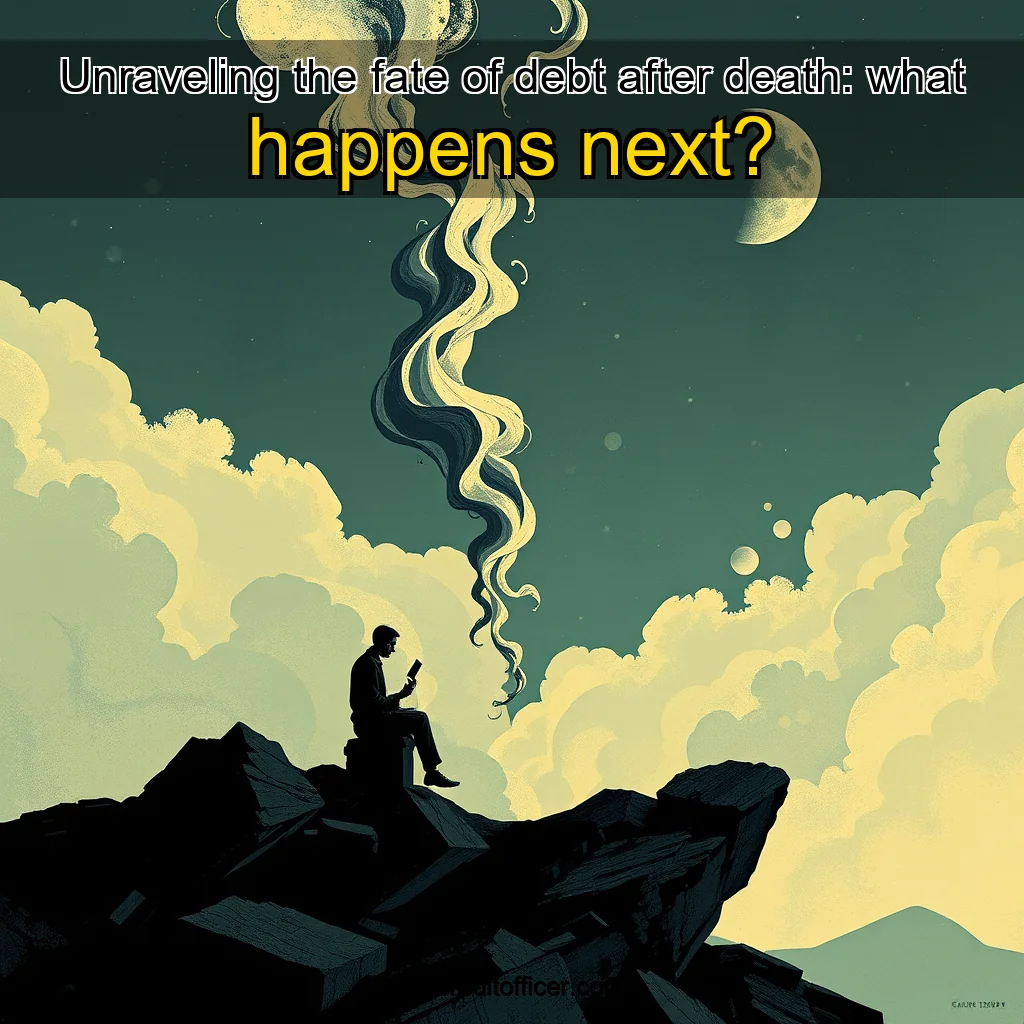 Artistic representation for Unraveling the fate of debt after death: what happens next?