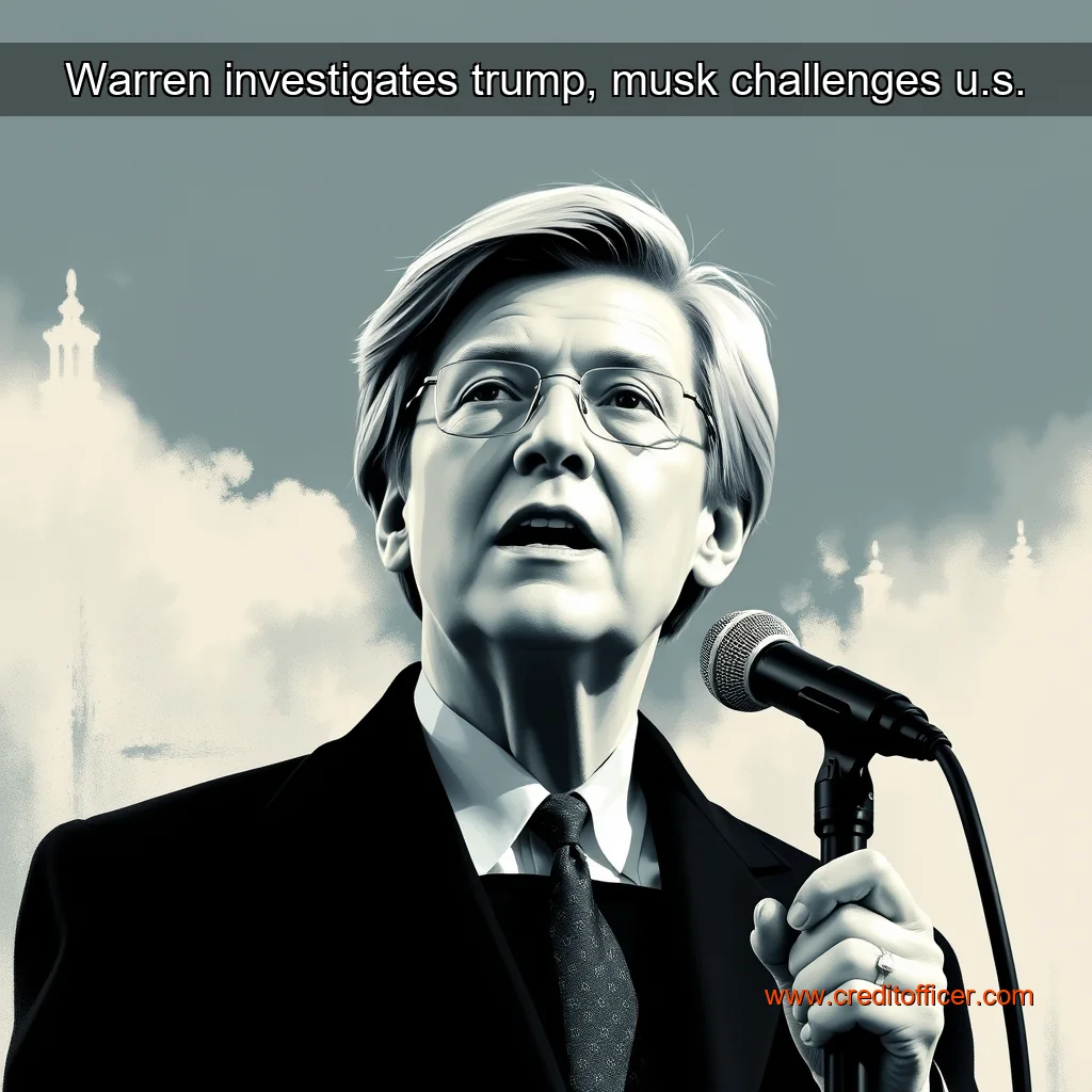 Read more about the article Warren investigates trump, musk challenges u.s.