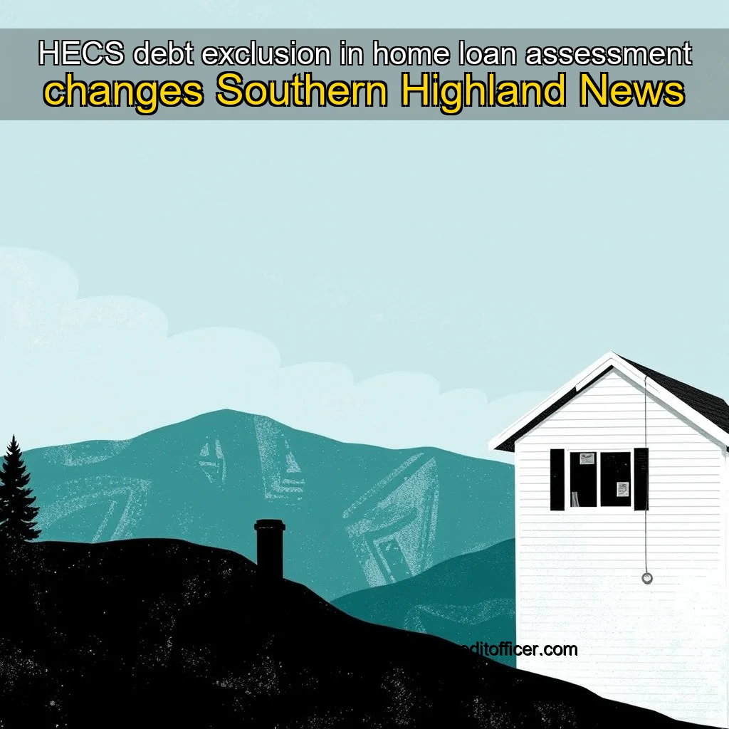 Artistic representation for HECS debt exclusion in home loan assessment changes Southern Highland News