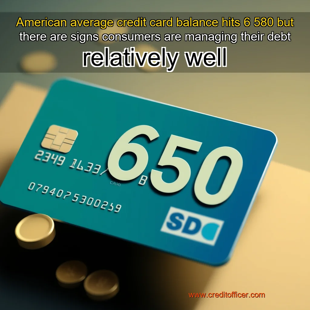 Read more about the article American average credit card balance hits 6  580  but there are signs consumers are managing their debt relatively well