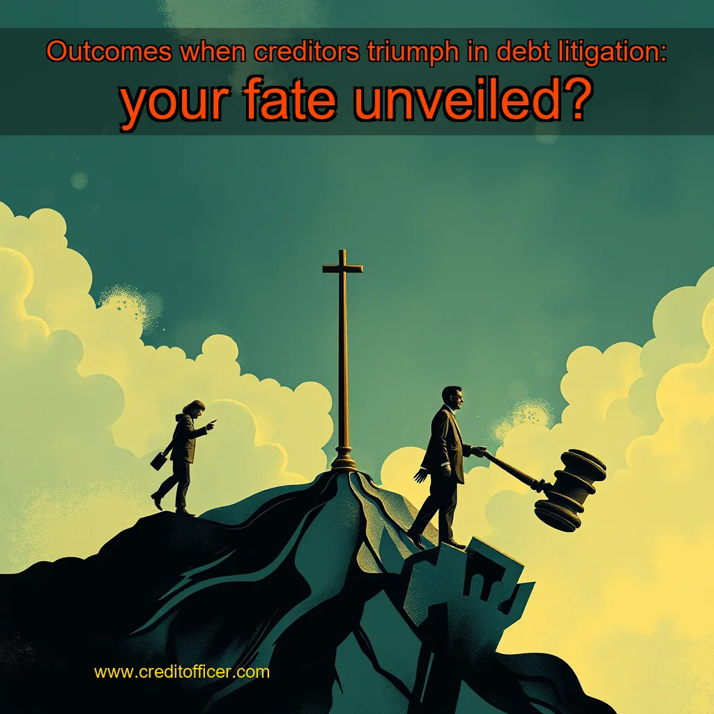 You are currently viewing Outcomes when creditors triumph in debt litigation: your fate unveiled?