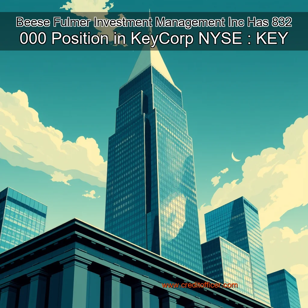 You are currently viewing Beese Fulmer Investment Management Inc  Has 832  000 Position in KeyCorp  NYSE : KEY
