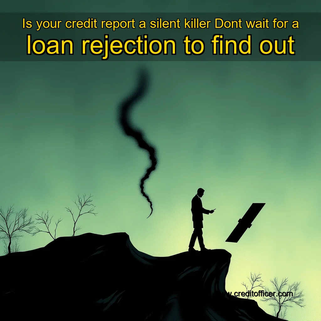 Artistic representation for Is your credit report a silent killer Dont wait for a loan rejection to find out