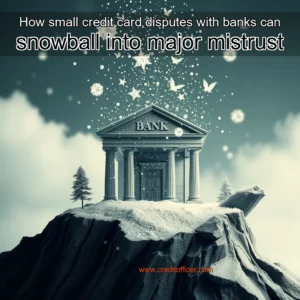 Read more about the article How small credit card disputes with banks can snowball into major mistrust