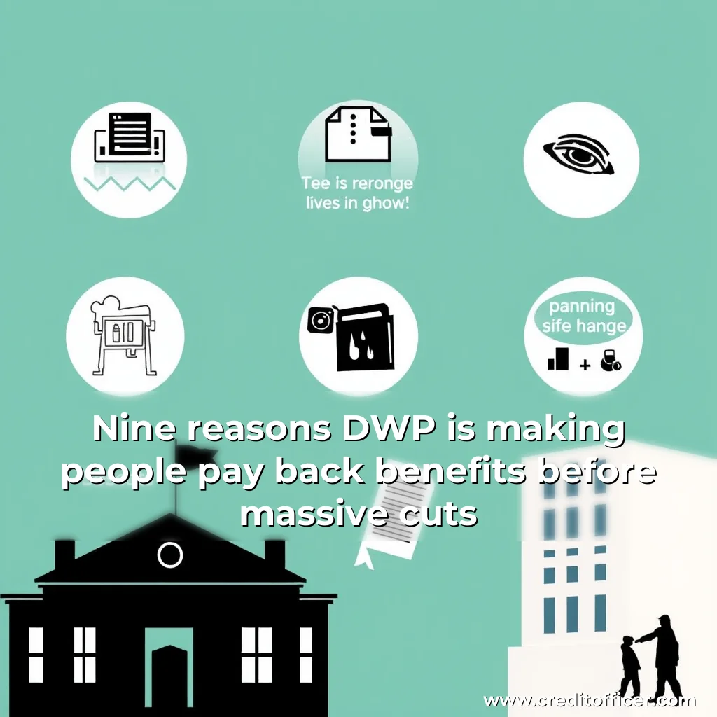 Artistic representation for Nine reasons DWP is making people pay back benefits before massive cuts