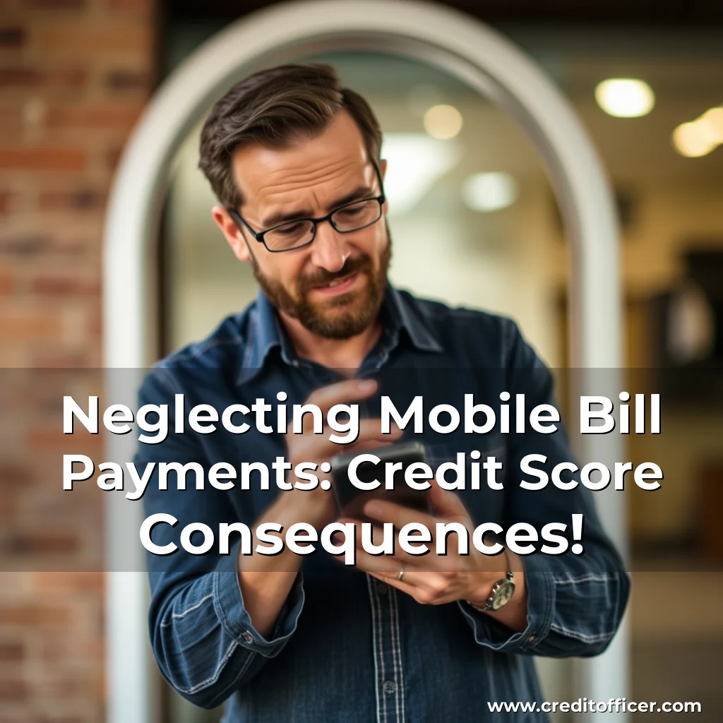 Read more about the article Neglecting Mobile Bill Payments: Credit Score Consequences!