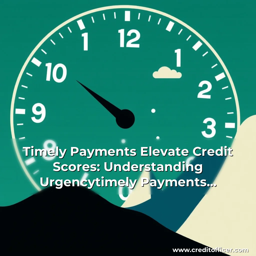 Artistic representation for Timely Payments Elevate Credit Scores: Understanding Urgencytimely Payments Elevate Credit Scores: Understanding Urgency!