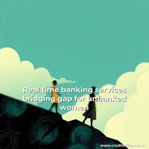 Artistic representation for Real time banking services bridging gap for unbanked women