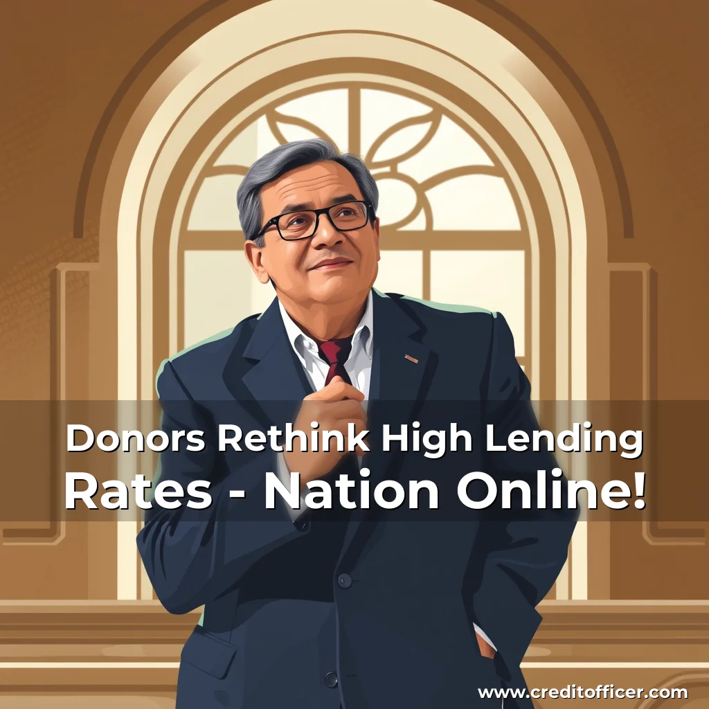 Read more about the article Donors Rethink High Lending Rates – Nation Online!