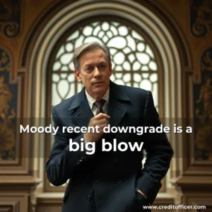 Artistic representation for Moody recent downgrade is a big blow