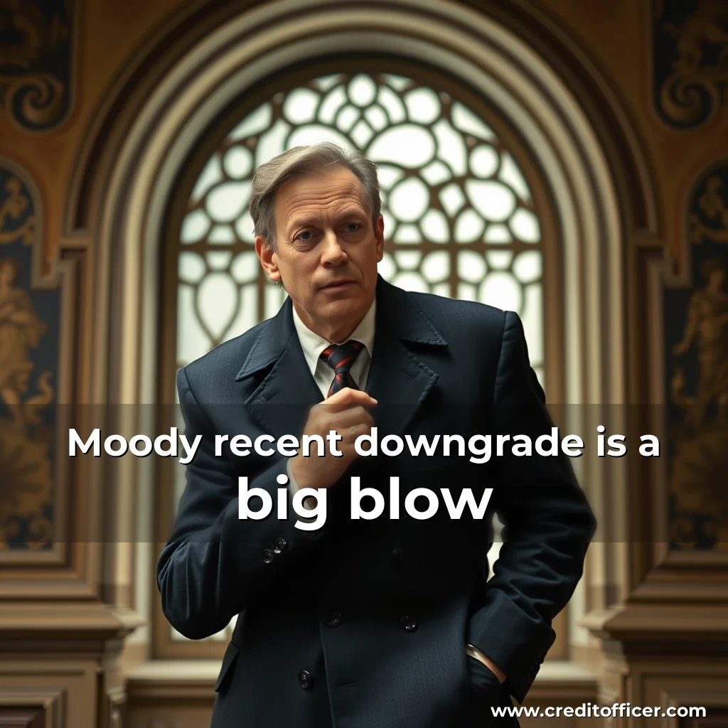 Read more about the article Moody recent downgrade is a big blow