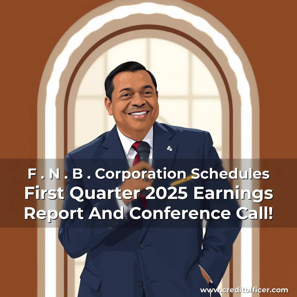 Read more about the article F . N . B . Corporation Schedules First Quarter 2025 Earnings Report And Conference Call!
