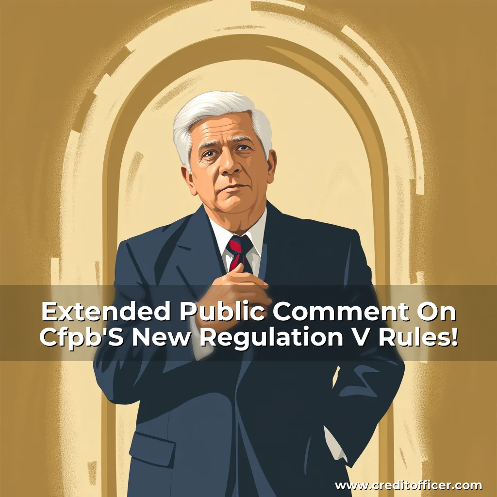 Artistic representation for Extended Public Comment On Cfpb'S New Regulation V Rules!
