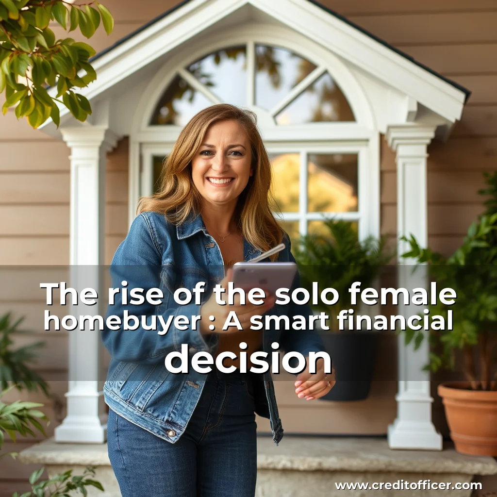 Artistic representation for The rise of the solo female homebuyer : A smart financial decision