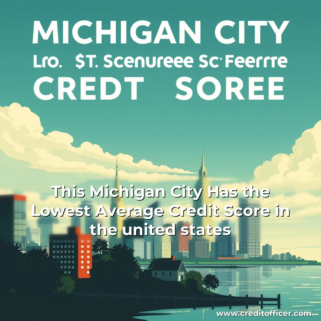 Artistic representation for This Michigan City Has the Lowest Average Credit Score in the united states