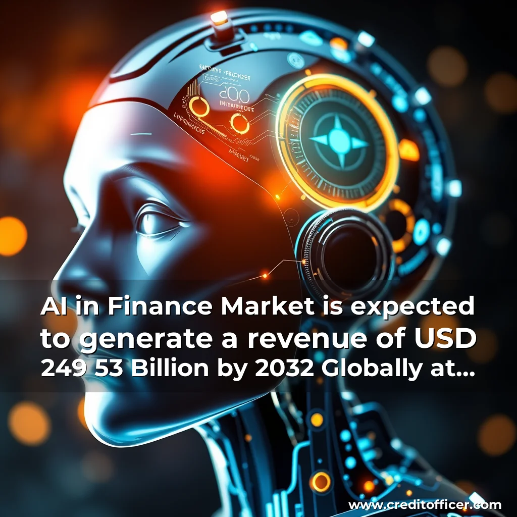 Artistic representation for AI in Finance Market is expected to generate a revenue of USD 249 53 Billion by 2032 Globally at 34 3 CAGR : Verified Market Research