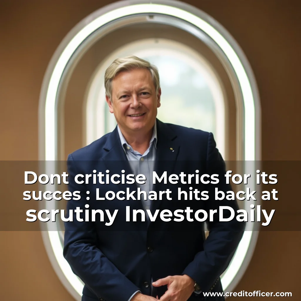 Artistic representation for Dont criticise Metrics for its succes : Lockhart hits back at scrutiny InvestorDaily