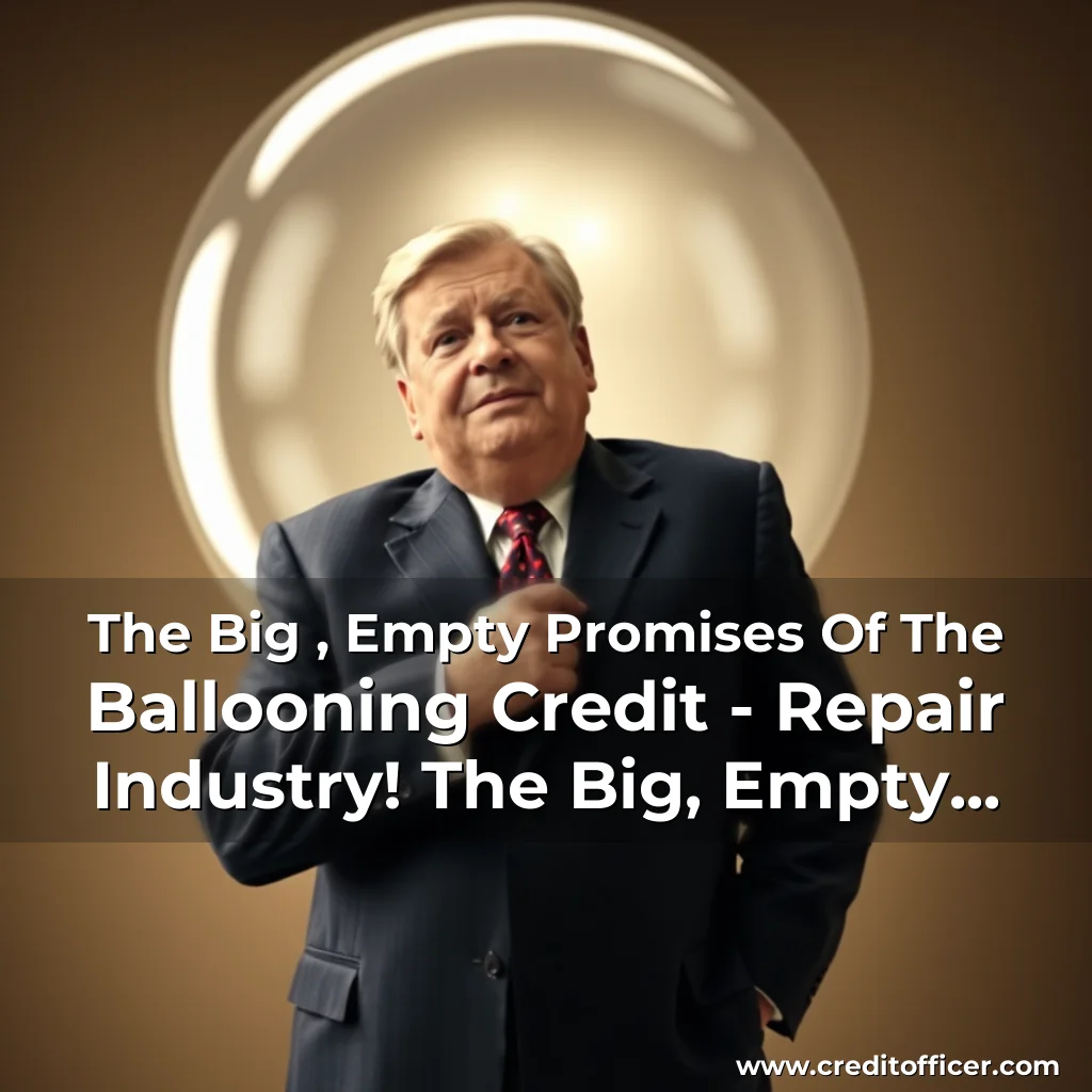 You are currently viewing The Big , Empty Promises Of The Ballooning Credit – Repair Industry! The Big, Empty Promises Of The Ballooning Credit Repair Industry!