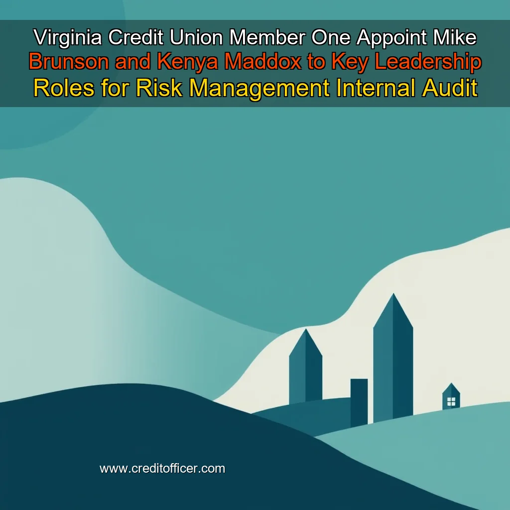 Artistic representation for Virginia Credit Union Member One Appoint Mike Brunson and Kenya Maddox to Key Leadership Roles for Risk Management Internal Audit