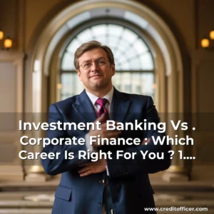 Artistic representation for Investment Banking Vs . Corporate Finance : Which Career Is Right For You ? 1. Investment Banking 2. Corporate Finance 1.