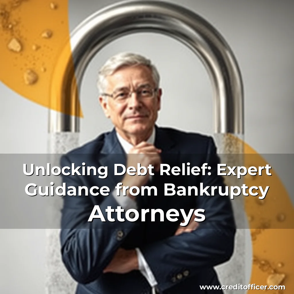 Read more about the article Unlocking Debt Relief: Expert Guidance from Bankruptcy Attorneys