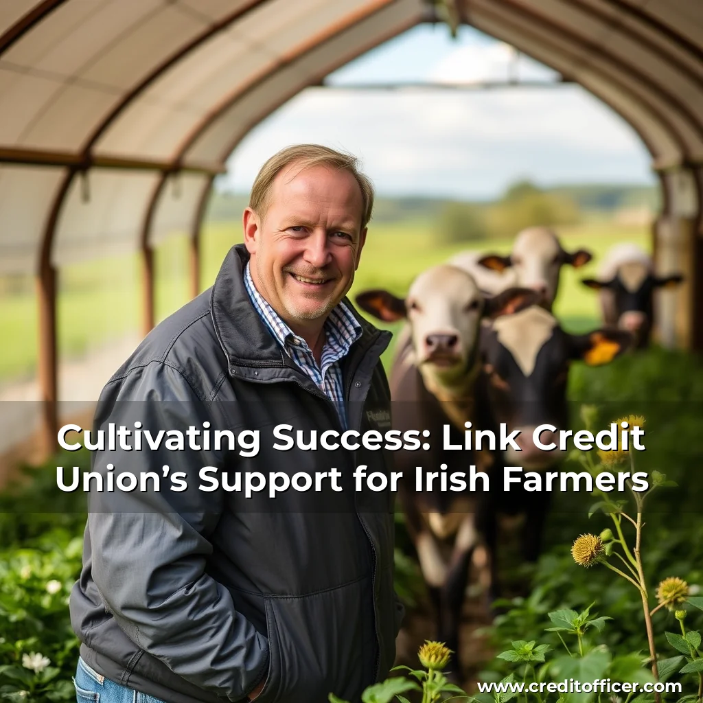 Artistic representation for Cultivating Success: Link Credit Union’s Support for Irish Farmers